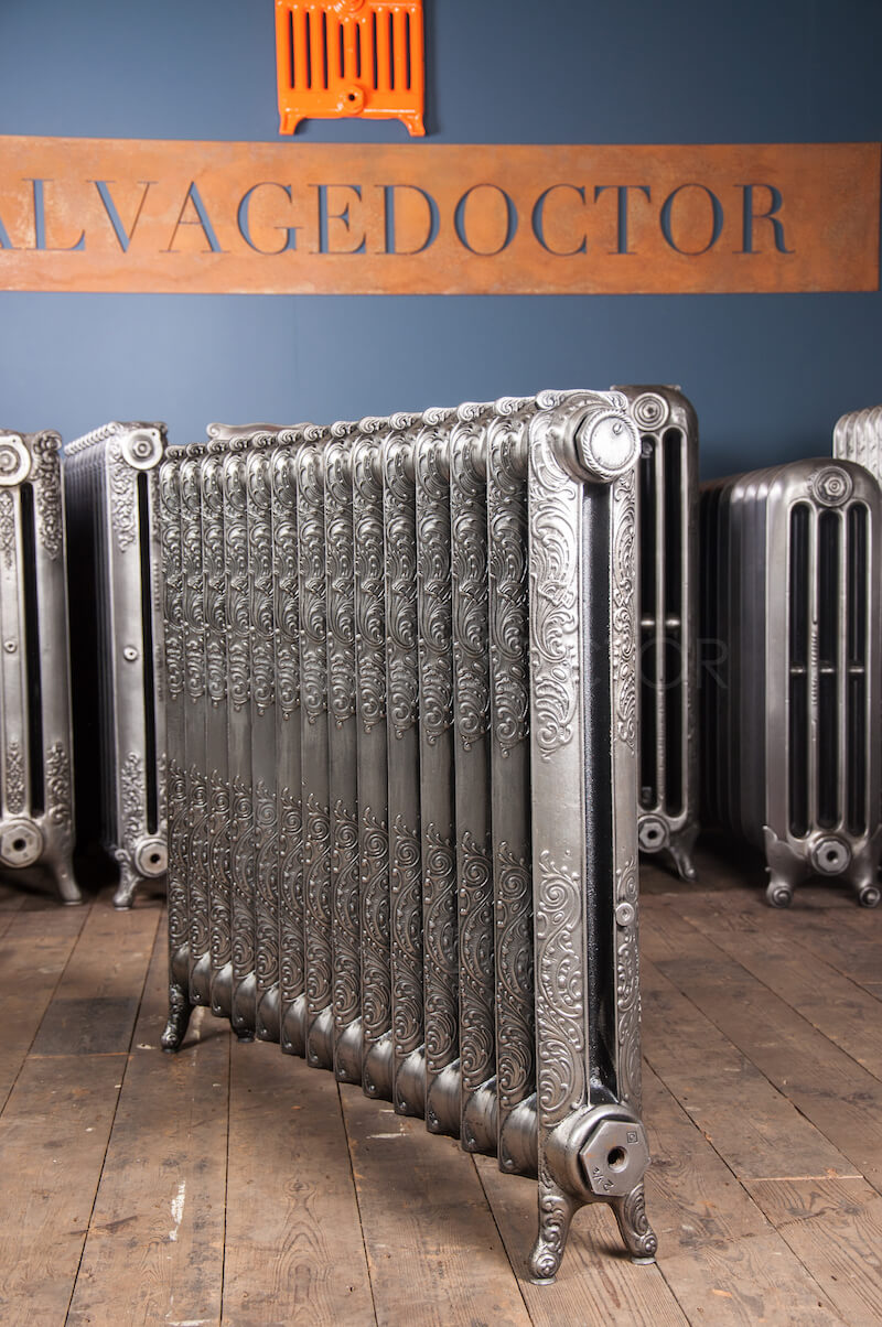 NRC Single Column Ornamental Cast Iron Radiator 812mm High & 145mm Deep