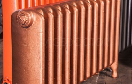 Ideal Standard Medium (145mm deep) School Cast Iron Radiator 450mm High in Fire Copper