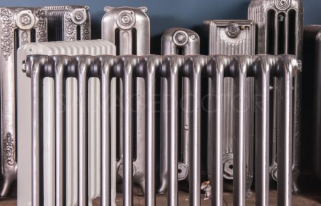 Ideal Standard Wide (185mm deep) School Hospital Cast Iron Radiator 760mm High in Polish