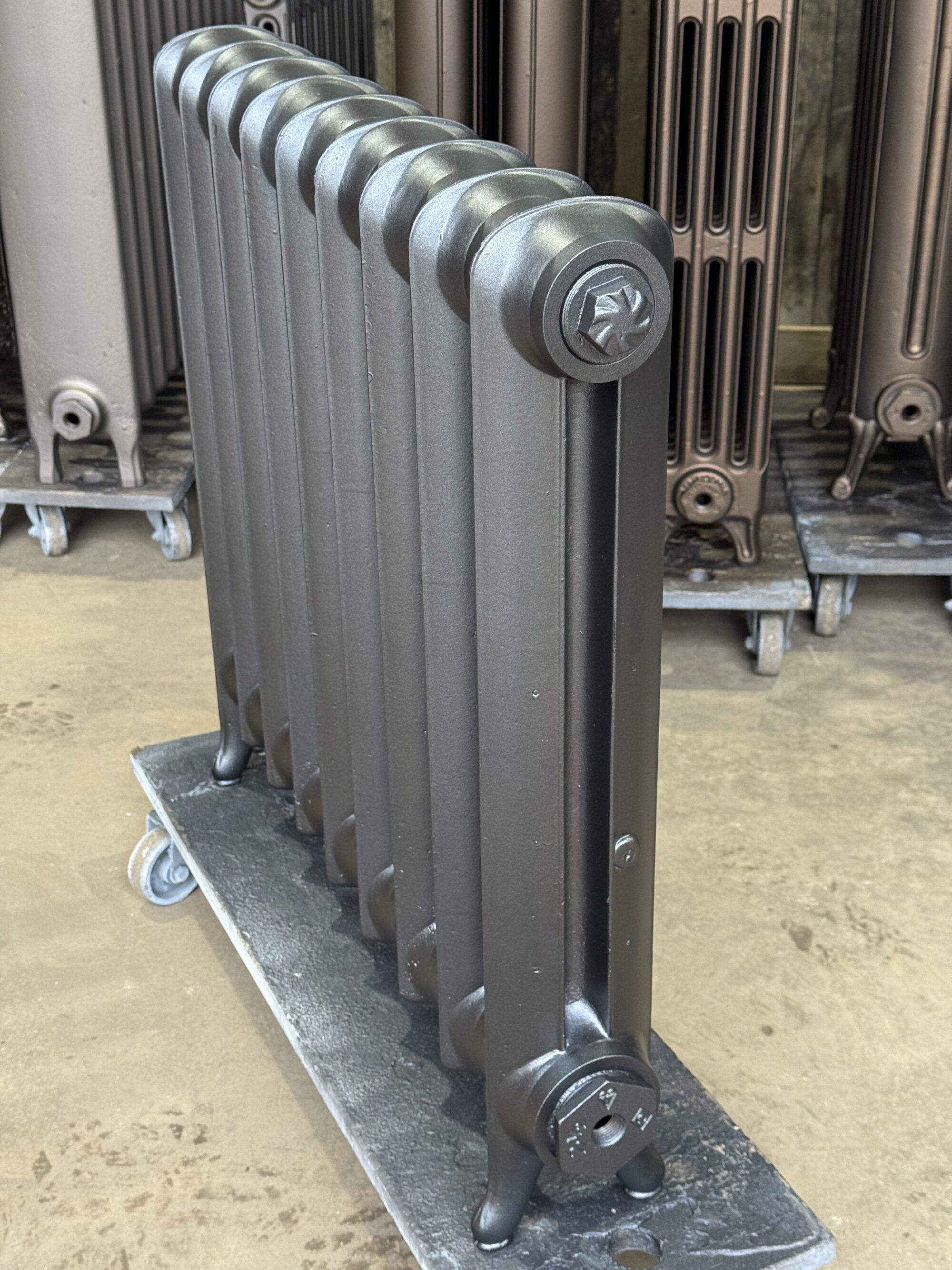 660mm High x 685mm Long NRC Duchess Cast Iron Radiator in Anthracite ...